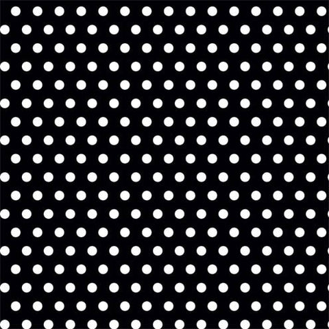 BLACK POLKA DOT WRAPPING PAPER 16' X 30" ROLL