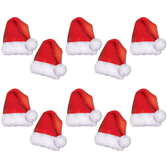 MINI SANTA HAT CUTOUTS 5"   10PCS/PKG