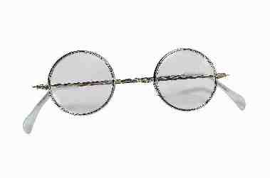GRANNY / SANTA GLASSES ROUND LENSES  1PR/PKG