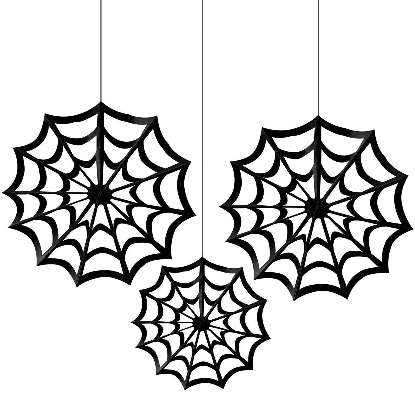 Spider Web Paper Decorations