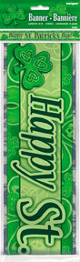 HAPPY ST. PATRICK'S DAY MYLAR BANNER
