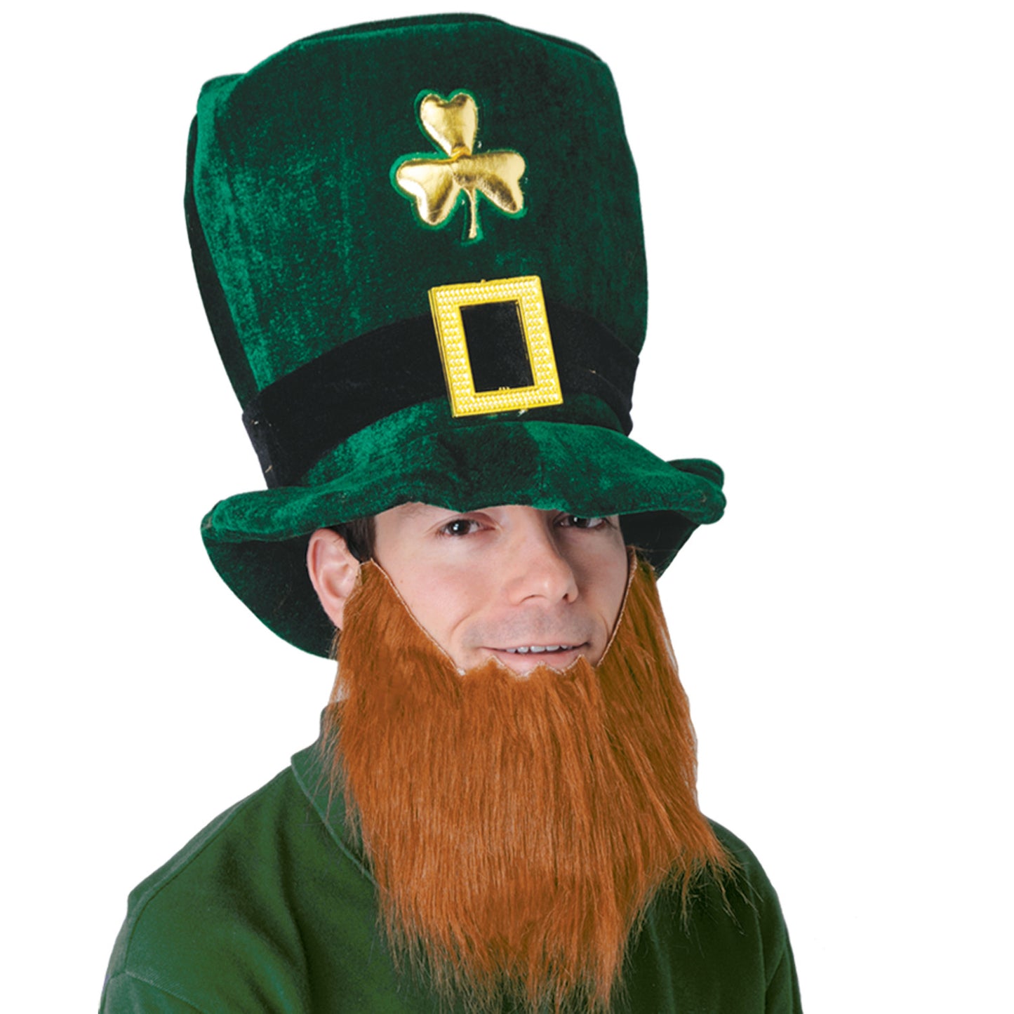 PLUSH LEPRECHAUN HAT WITH BEARD