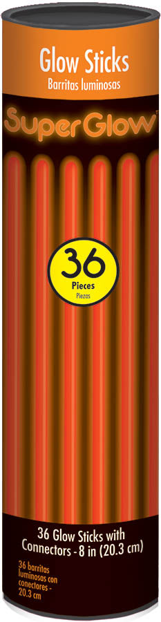 Orange Glow Sticks (36 Pack)