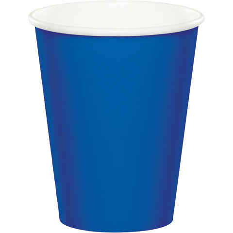 COBALT BLUE PAPER CUPS 9OZ