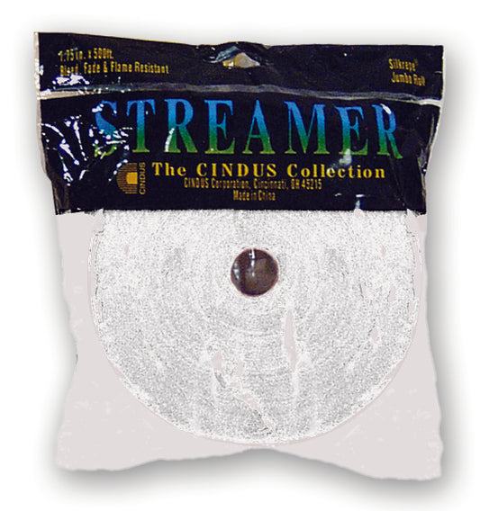 CREPE STREAMER - 500' WHITE
