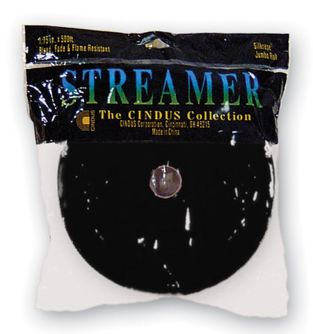 CREPE STREAMER - 500' BLACK