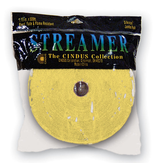 CREPE STREAMER - 500' YELLOW