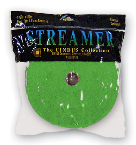 CREPE STREAMER - 500' LT. GREEN