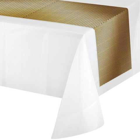 GOLD AND BLACK SEQUINS TABLE RUNNER