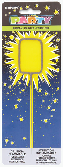 NUMERAL SPARKLER #0