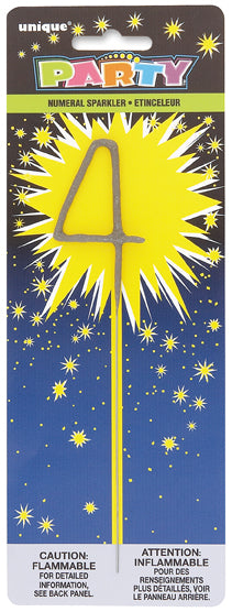 NUMERAL SPARKLER #4