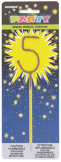 NUMERAL SPARKLER #5