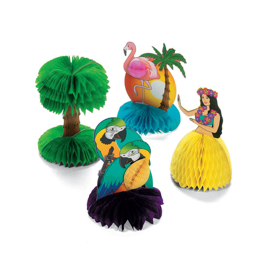 MINI TROPICAL TISSUE DECO ASST