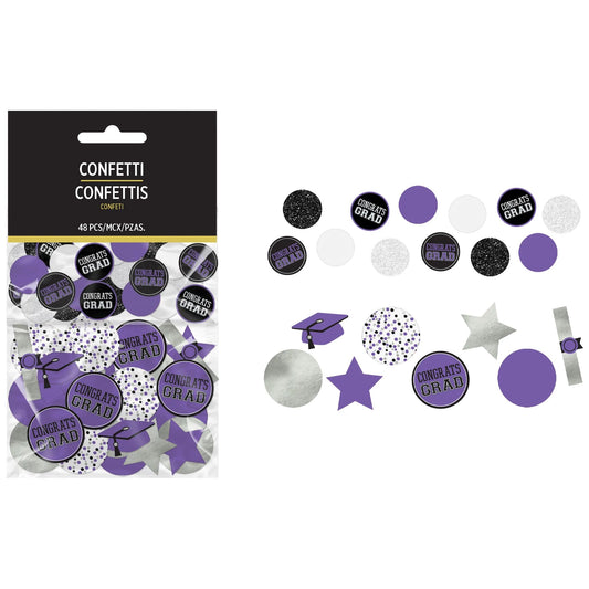 Purple Large Graduation Confetti