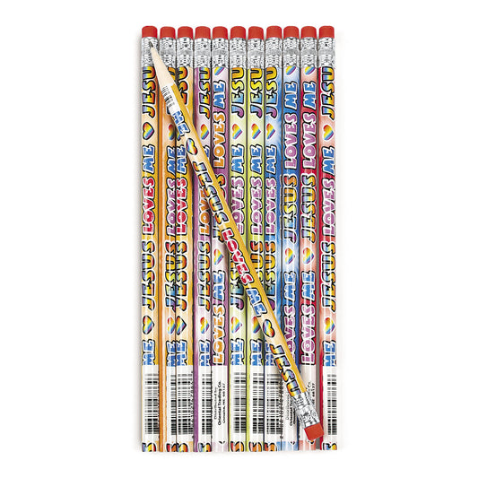JESUS LOVES ME PENCILS 12PCS/PKG