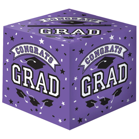 Purple Graduation Card Holder Box