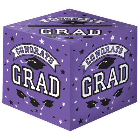 Purple Graduation Card Holder Box