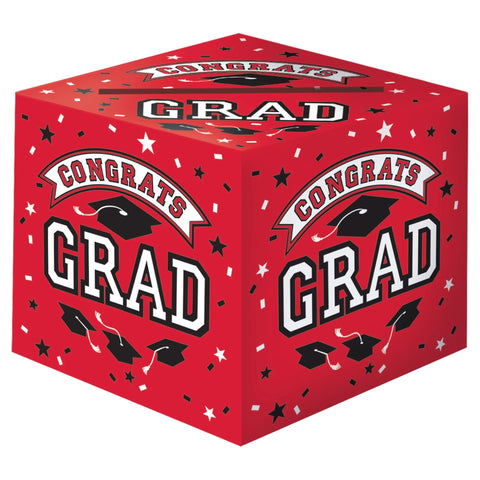 Red Graduation Card Holder Box
