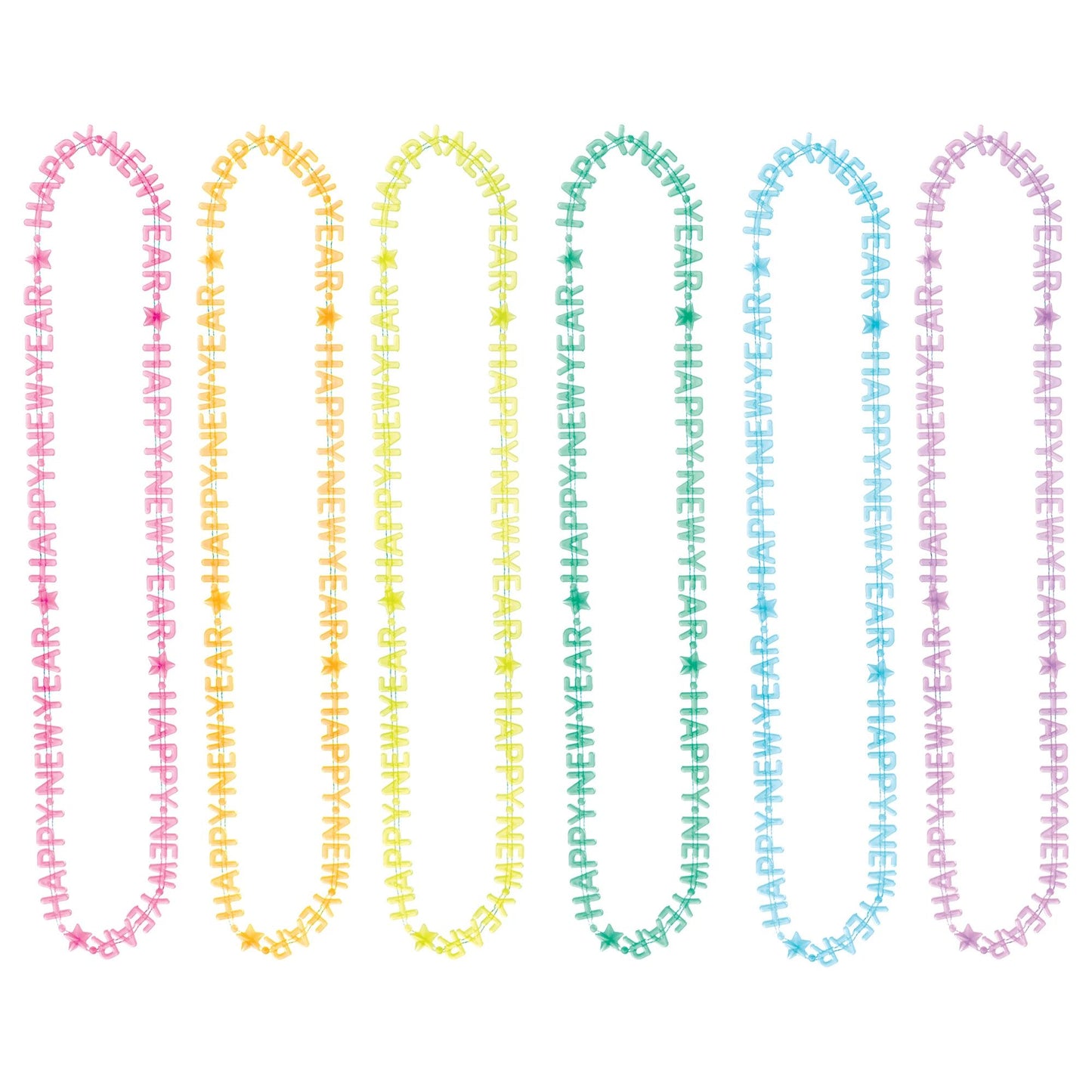 New Year Glow In The Dark Necklaces
