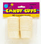 CANDY CUPS - WHITE 40 CT/PKG