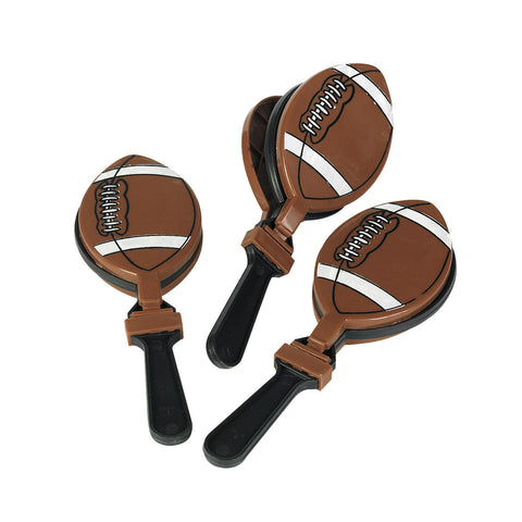 Plastic 8" Football Clappers