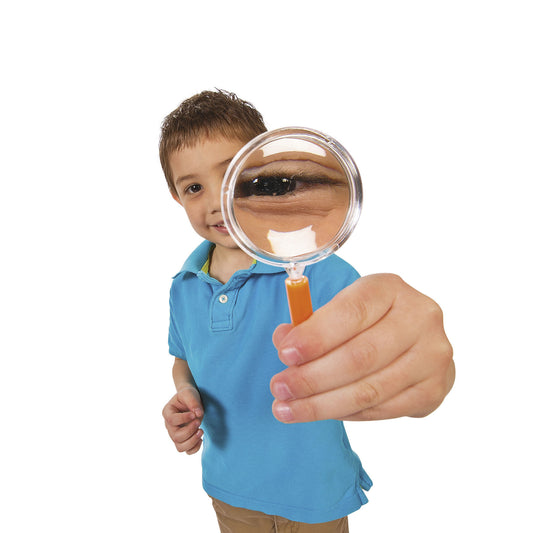 MAGNIFYING GLASS - ASST COLOR HANDLES  12 CT/PKG
