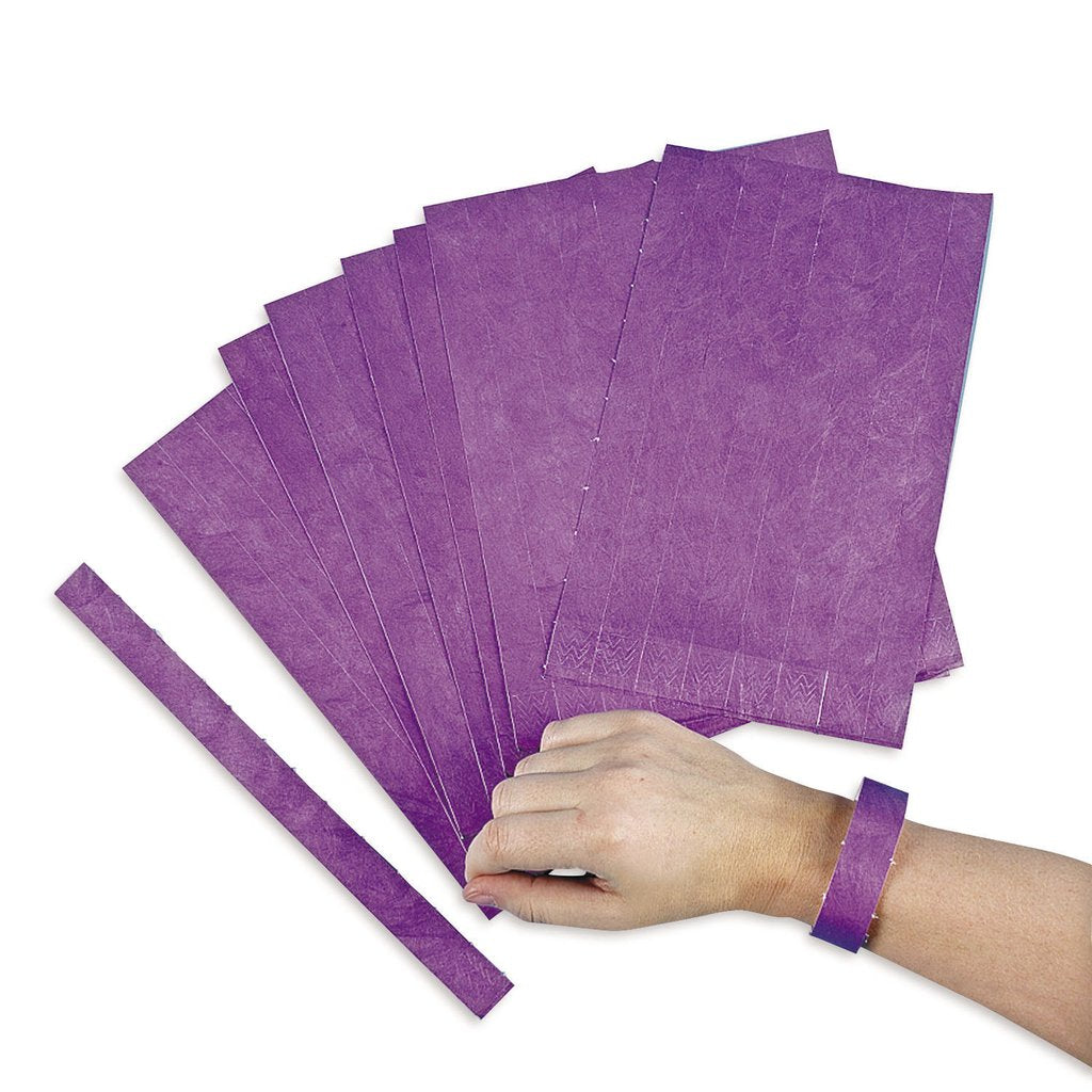 100 Count Self Adhesive Event Wristbands