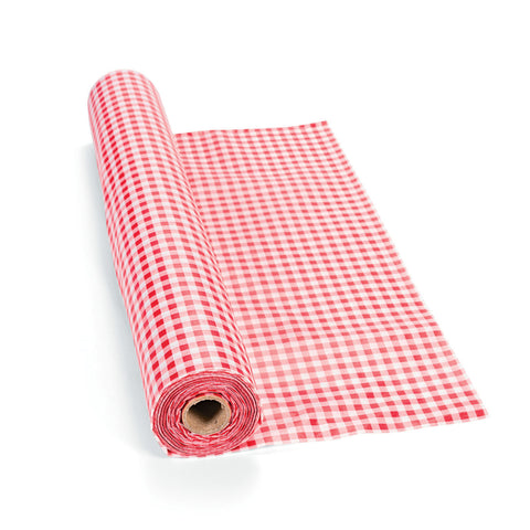 RED GINGHAM TABLECOVER 40" X 108'      EACH