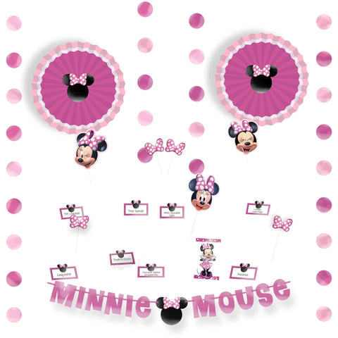 MINNIE MOUSE FOREVER BUFFET TABLE DECORATING KIT