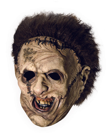 MASK - LEATHERFACE W/HAIR OVERHEAD   ADULT DELUXE