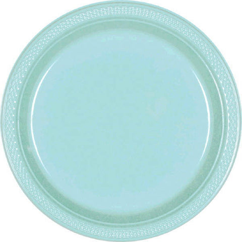 PLASTIC PLATES - ROBIN'S EGG BLUE   7"   20 COUNT