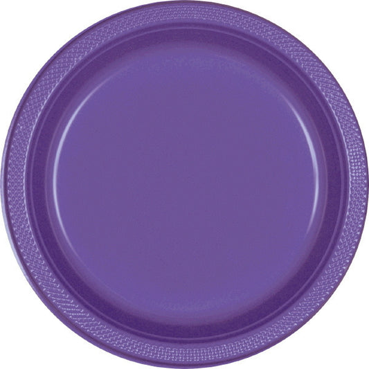 PLATE - NEW PURPLE 9"    PLASTIC   20 CT/PKG