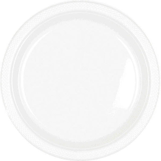 PLATE - FROSTY WHITE 10 1/2" PLASTIC 20 CT/PKG