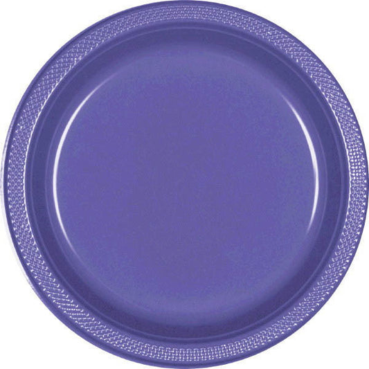 PLATE - NEW PURPLE 10 1/4" PLASTIC 20 CT/PKG