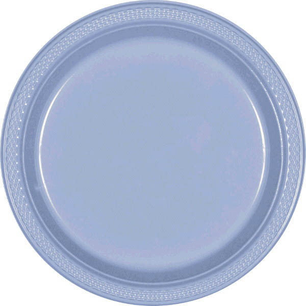 PLATE - PASTEL BLUE 10 1/4" PLASTIC 20 CT/PKG