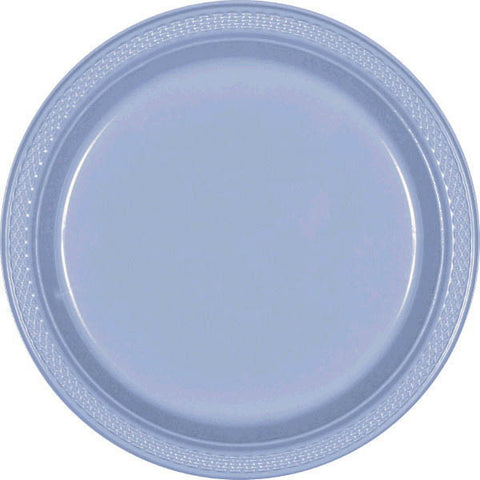 PLATE - PASTEL BLUE 10 1/4" PLASTIC 20 CT/PKG
