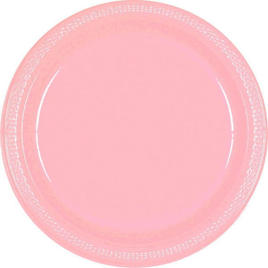 PLATE - NEW PINK 10 1/4" PLASTIC 20 CT/PKG