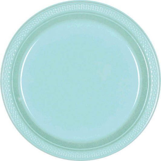 PLATE - ROBIN'S EGG 10 1/2" PLASTIC 20 CT/PKG