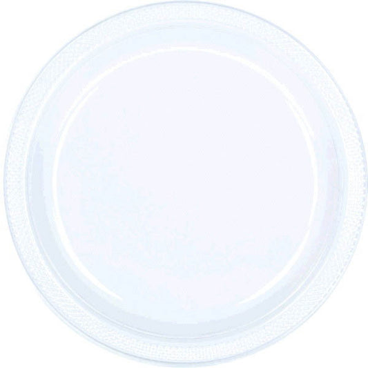 PLATE - CLEAR 10 1/4"PLASTIC 20CT/PKG