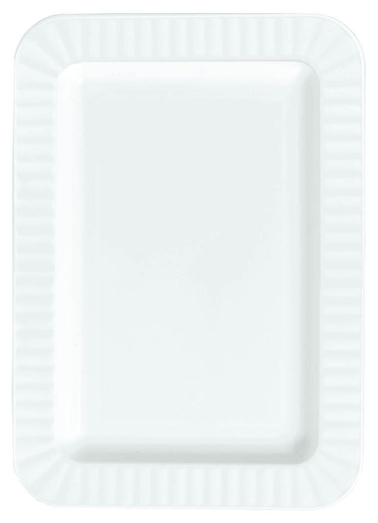 PLATE - WHITE APPETIZER 5" X 7"         32 CT/PKG