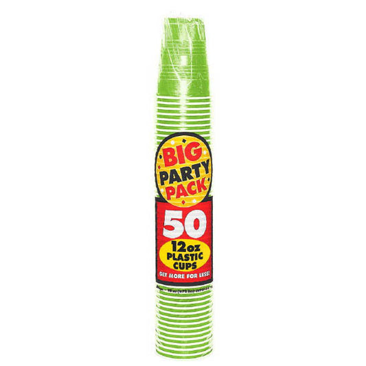 PLASTIC CUP - KIWI GREEN       12 OZ  50PCS/PKG