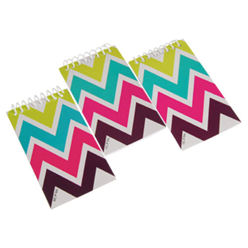 CHEVRON NOTEPADS 12PCS/PKG