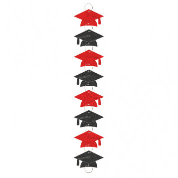 Red Graduation Ring Garland