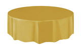 GOLD ROUND TABLE COVER