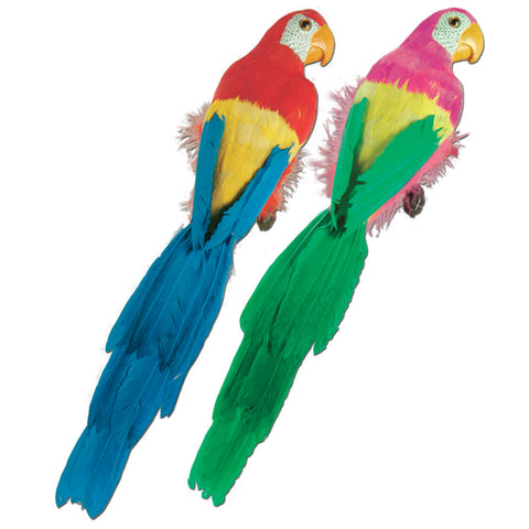 20" Feathered Parrot
