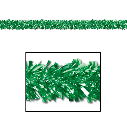 GARLAND - METALLIC GREEN 15' X 4"