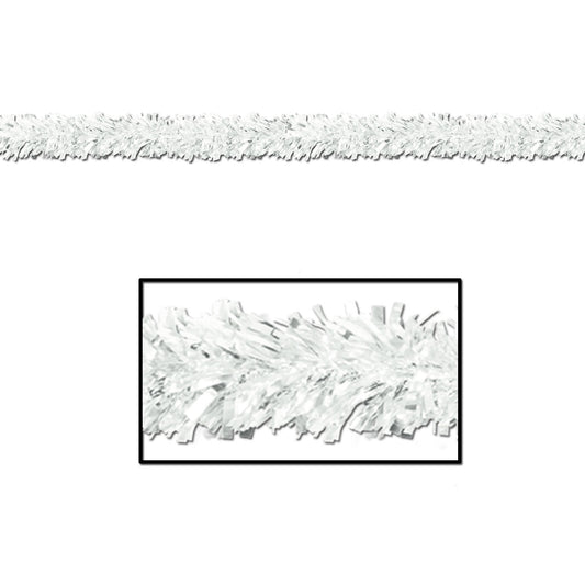 GARLAND - WHITE METALLIC 15' X 4"