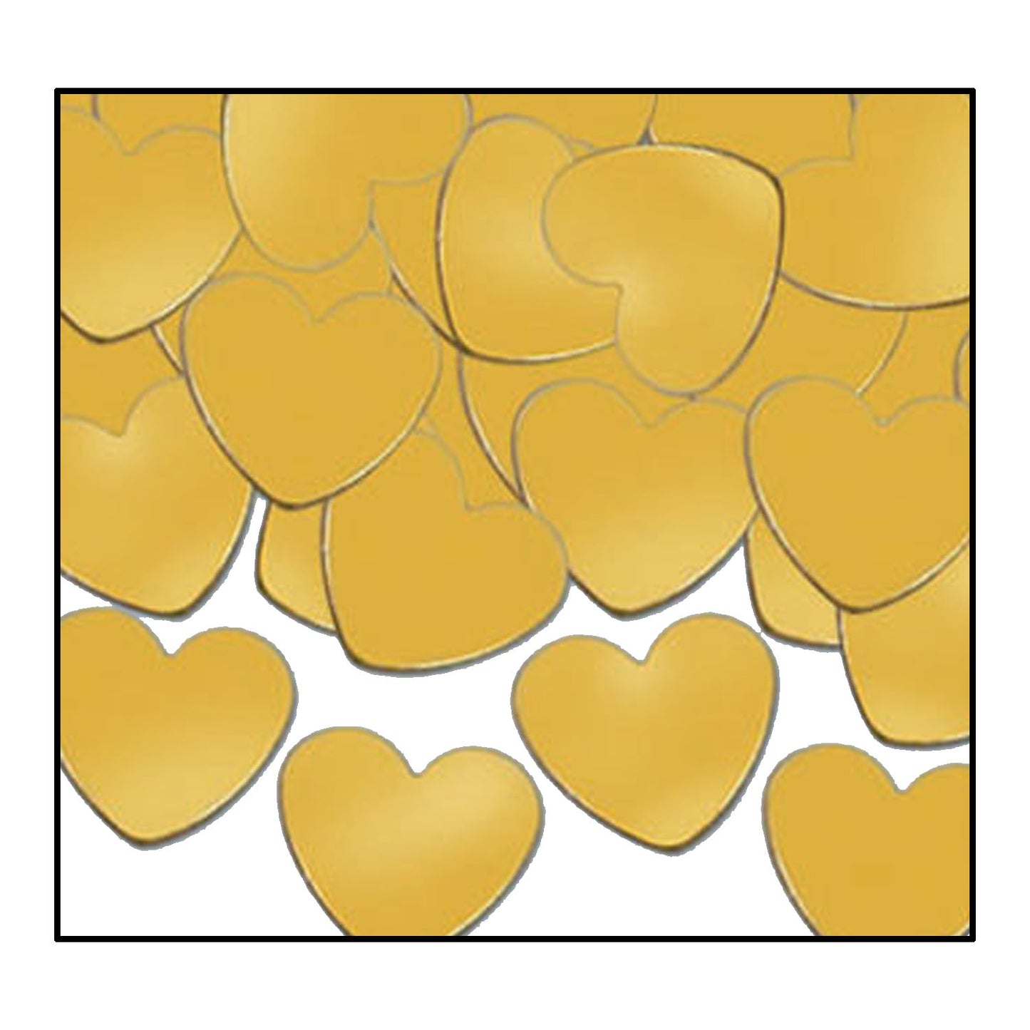 GOLD HEART CONFETTI