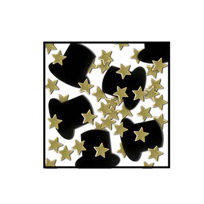Top Hats and Gold Stars Confetti
