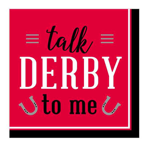 Talk Derby To Me Beverage Napkins